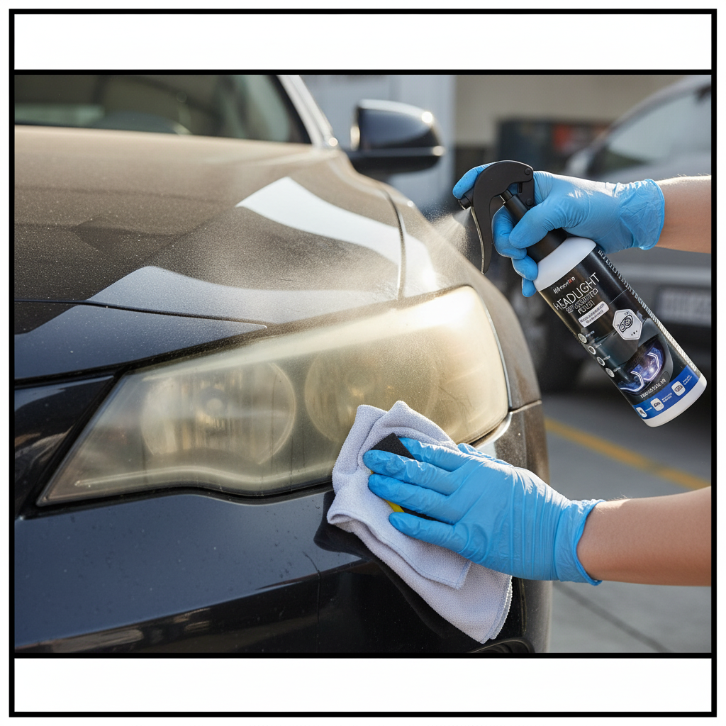 Lens Cleaning Kit - Car Headlights Restoration Kit Restores Clarity-Car