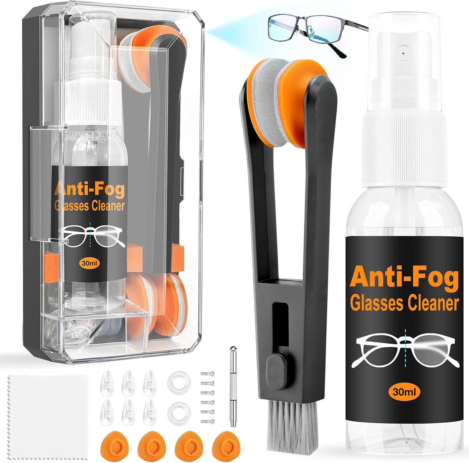 Lens Cleaning Kit - Eyeglass Cleaning Kit with Anti-Fog Spray,