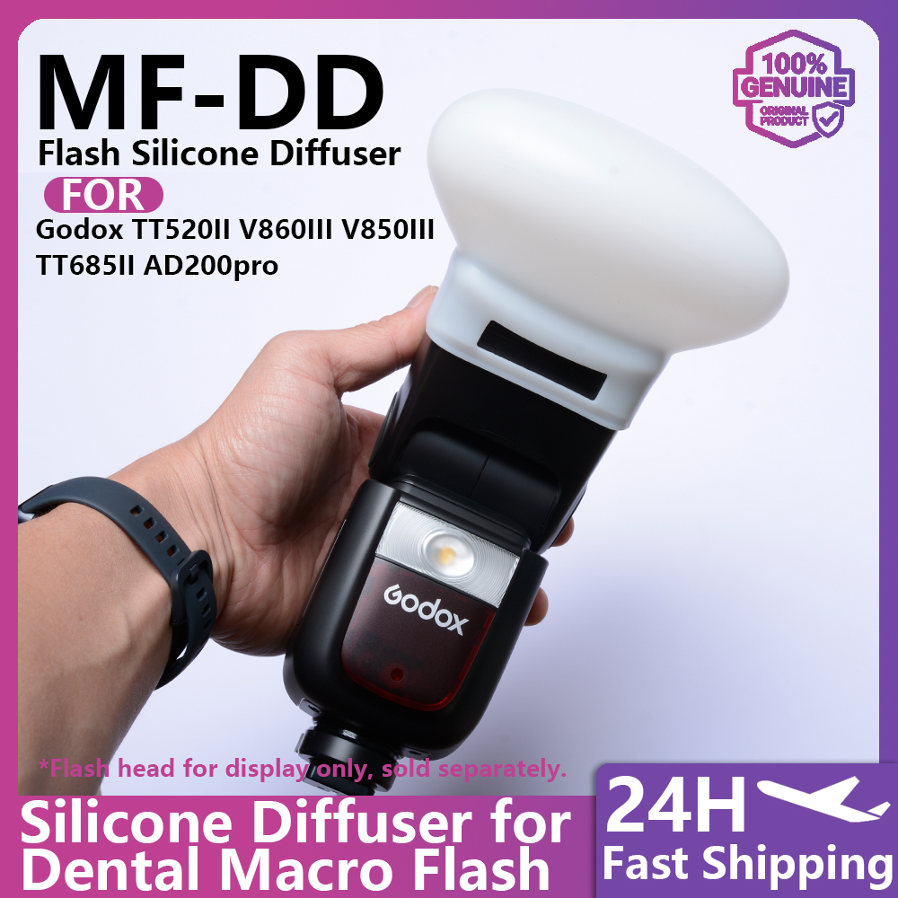 Pop Up Flash Diffuser - Silicone Diffuser for TT520II, V860III, V850III,