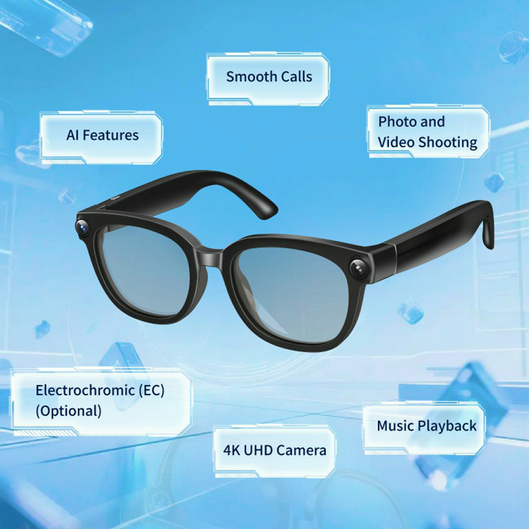 800W Pixel Camera Smart Glasse - Photography With Ai recensie en prijs