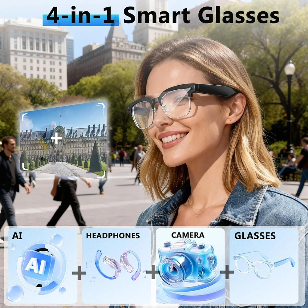 4K Smart AI Glasses 8MP Camera - Photography With Ai recensie en prijs