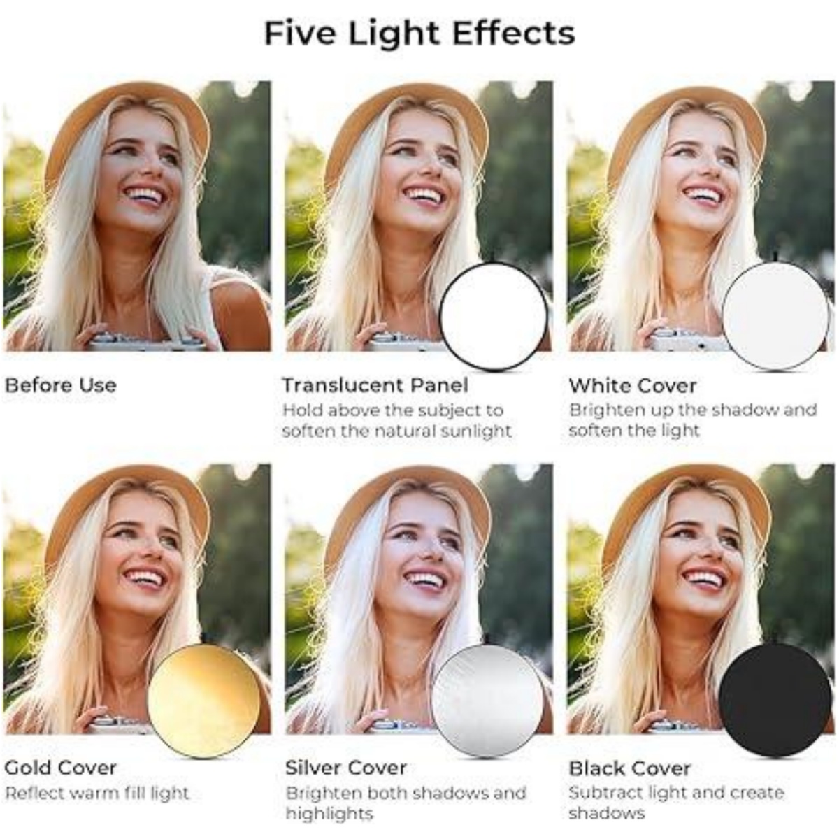 HUANYINGBJB Portable 5 in 1 Ph - Reflector 5 In 1 recensie en prijs
