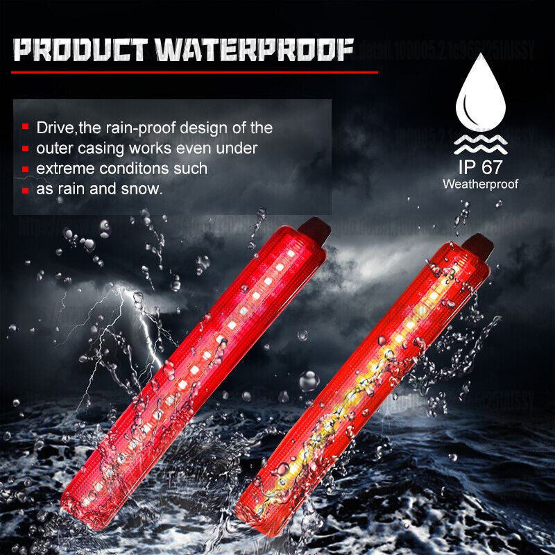 2PCS Red LED Rear Reflector Ta - Reflector 5 In 1 recensie en prijs