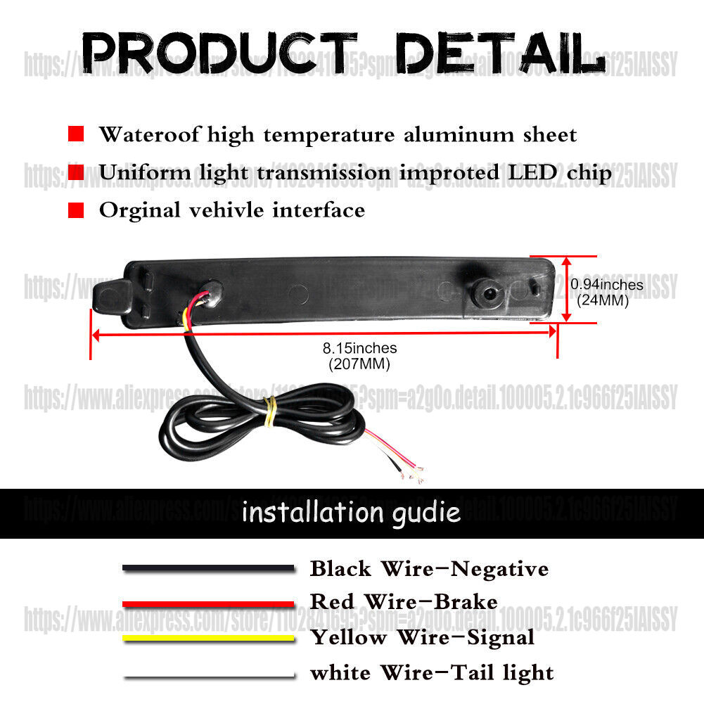 2PCS Red LED Rear Reflector Ta - Reflector 5 In 1 recensie en prijs