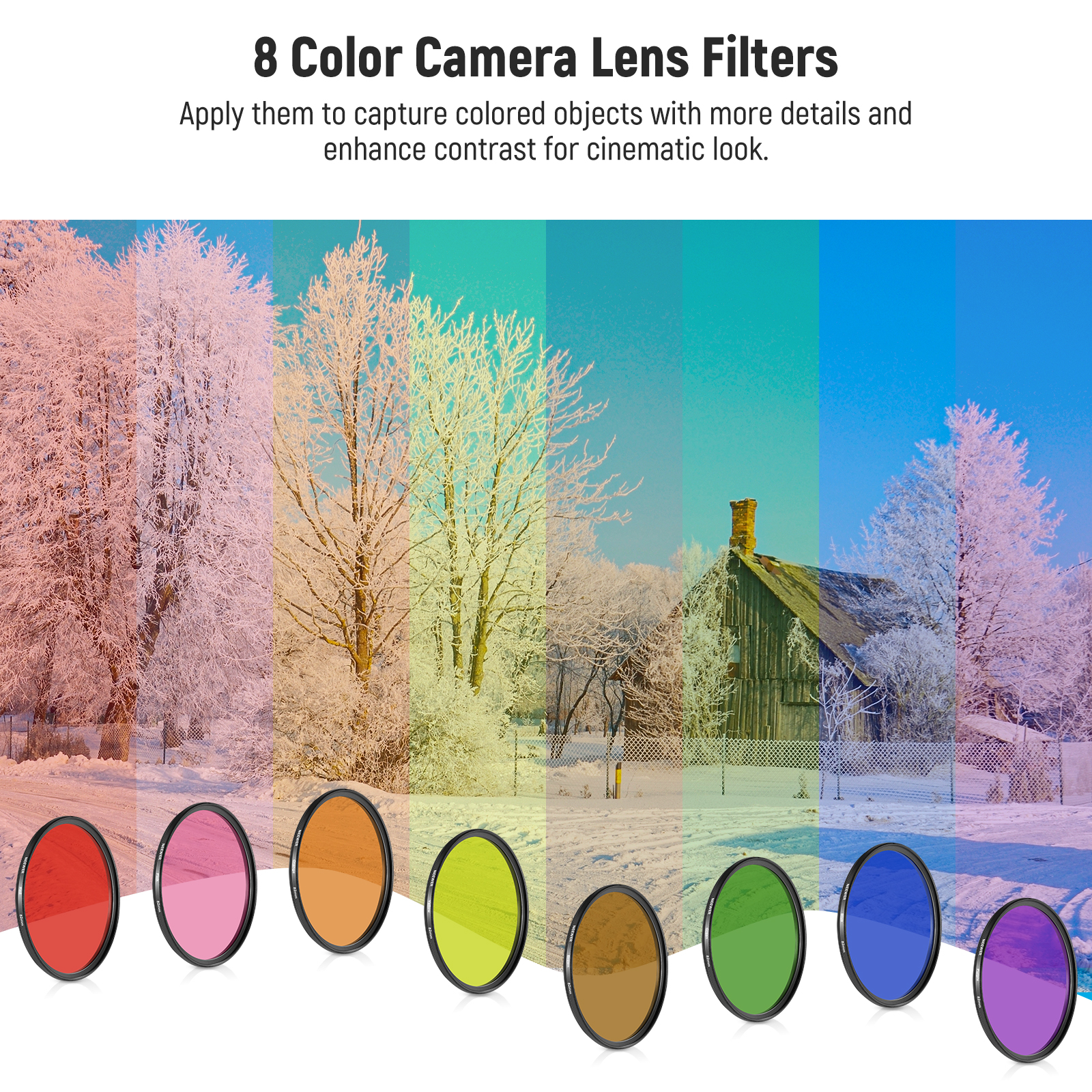 NEEWER 9PCS Full Color Lens Fi - Photography Yellow Filter recensie en prijs