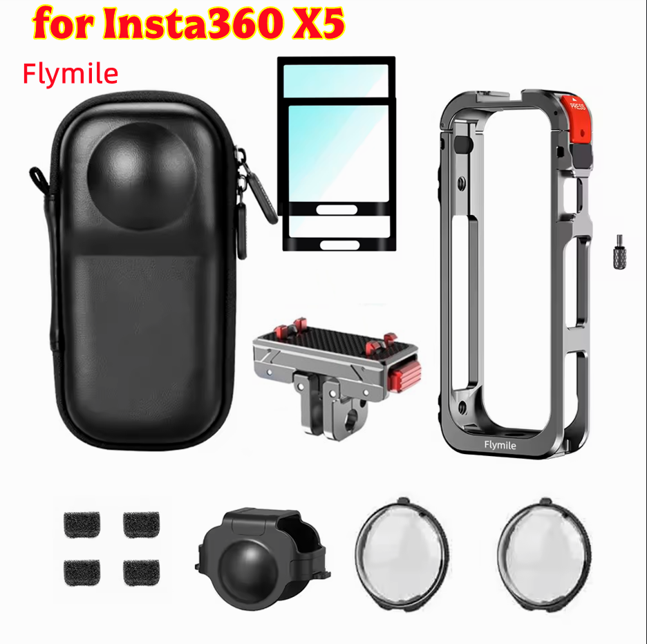 For Insta360 X5 Flymile Cage M - Lens Case Pouch recensie en prijs