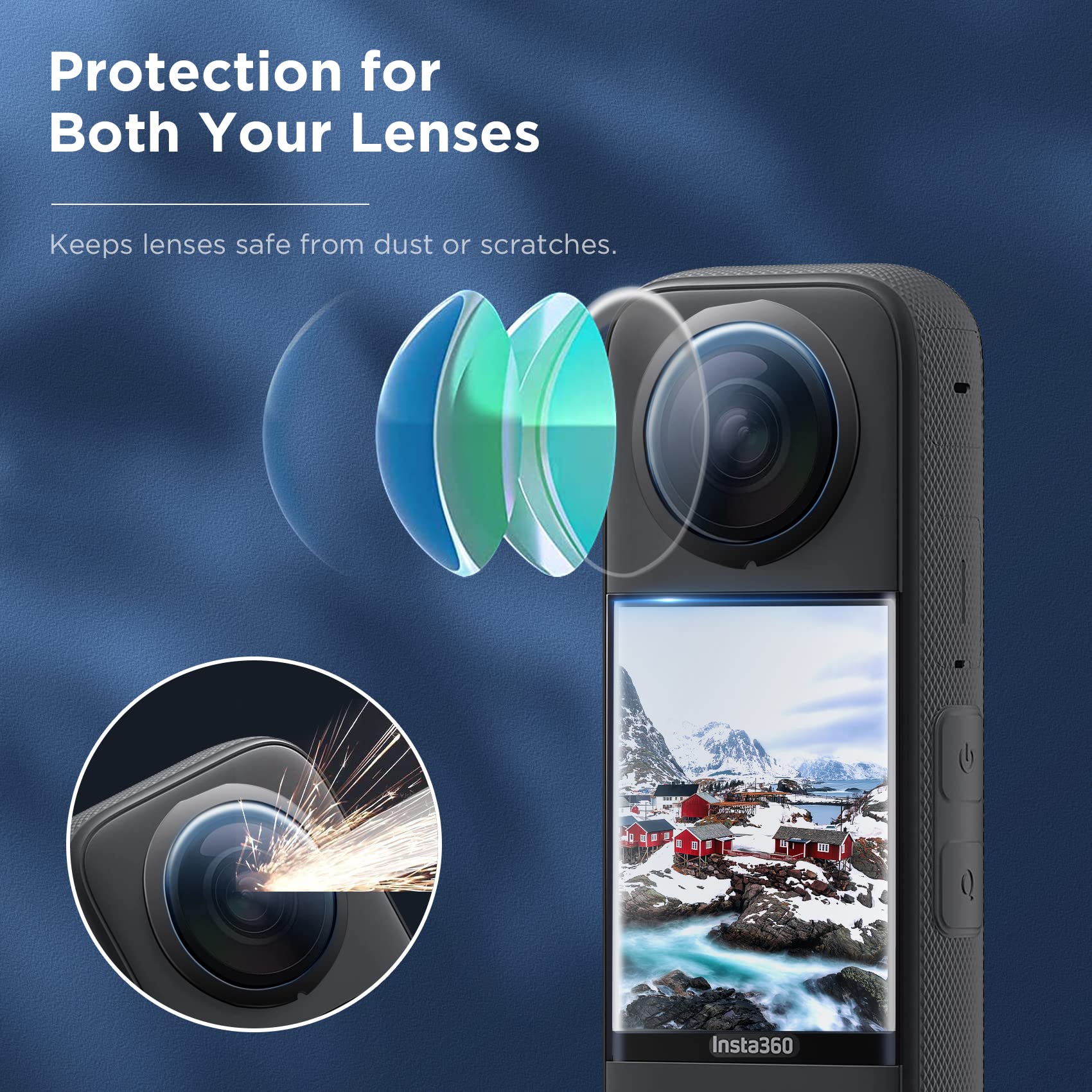 Accessories Set for Insta360 X - Lens Case Pouch recensie en prijs