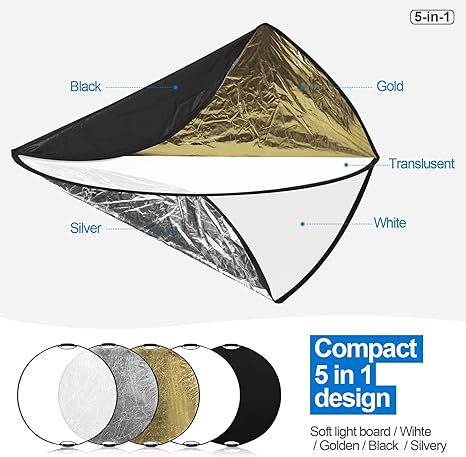 43Inch/110cm Photography Light - Reflector 5 In 1 recensie en prijs