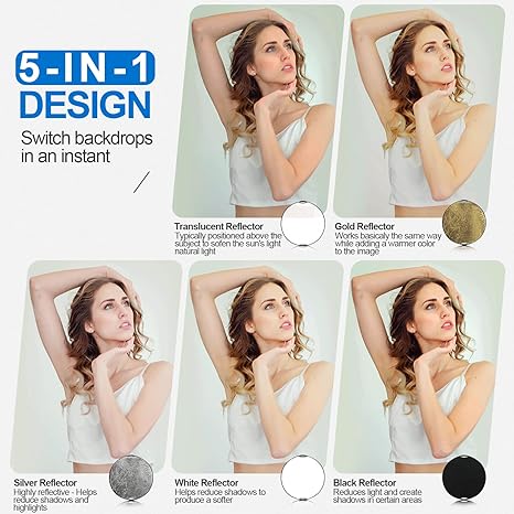 43Inch/110cm Photography Light - Reflector 5 In 1 recensie en prijs