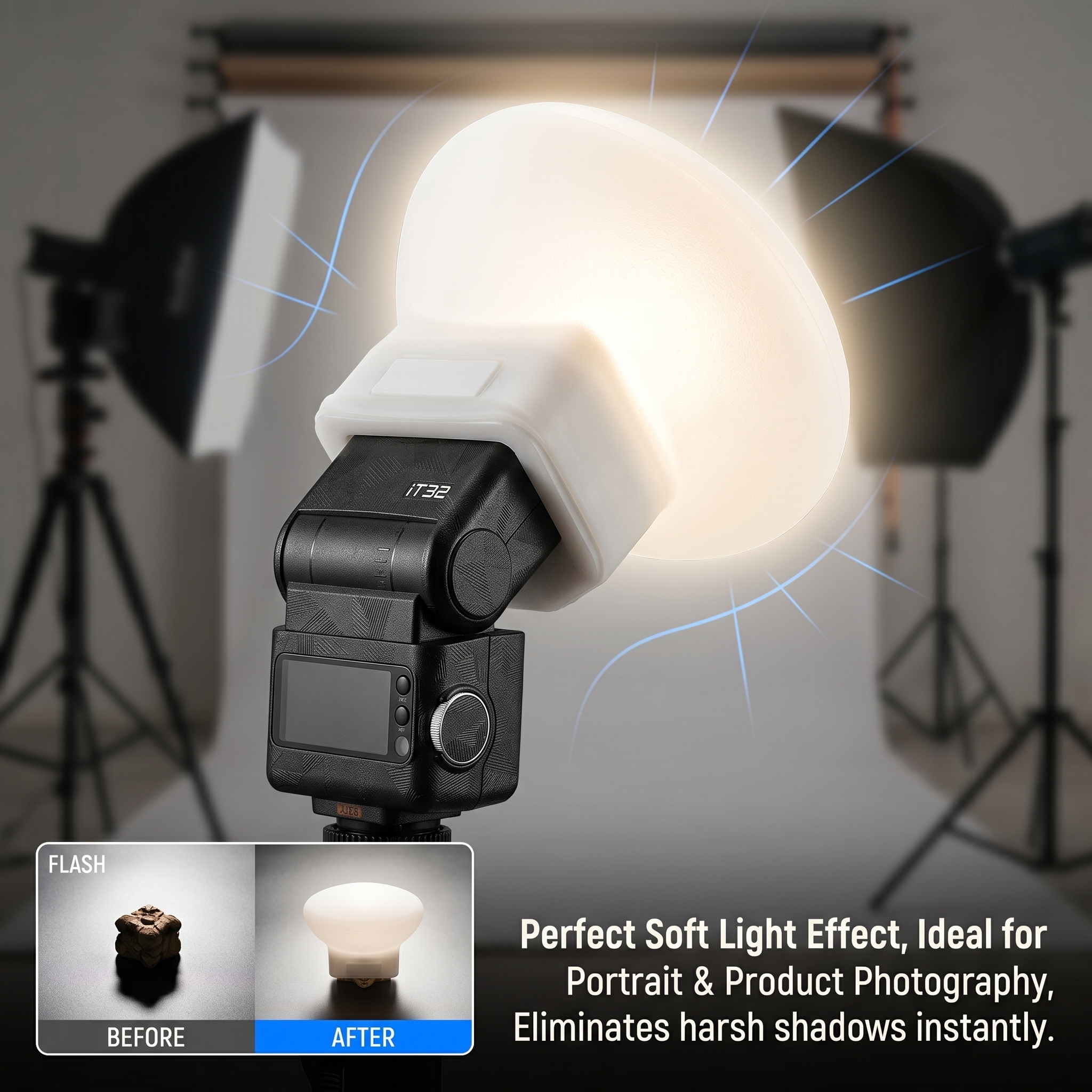 Silicone Flash Diffuser Cover  - Pop Up Flash Diffuser recensie en prijs