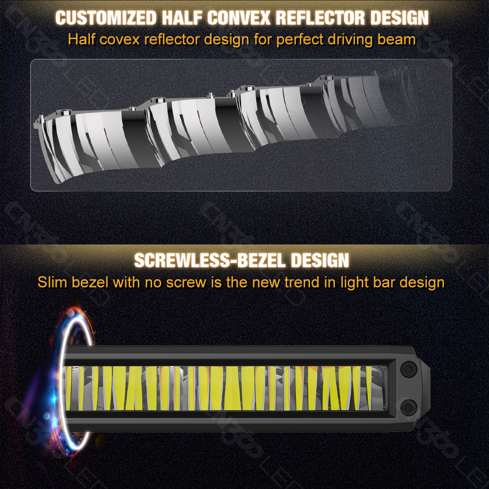 CN360 Single Row LED Light Bar - Reflector 5 In 1 recensie en prijs