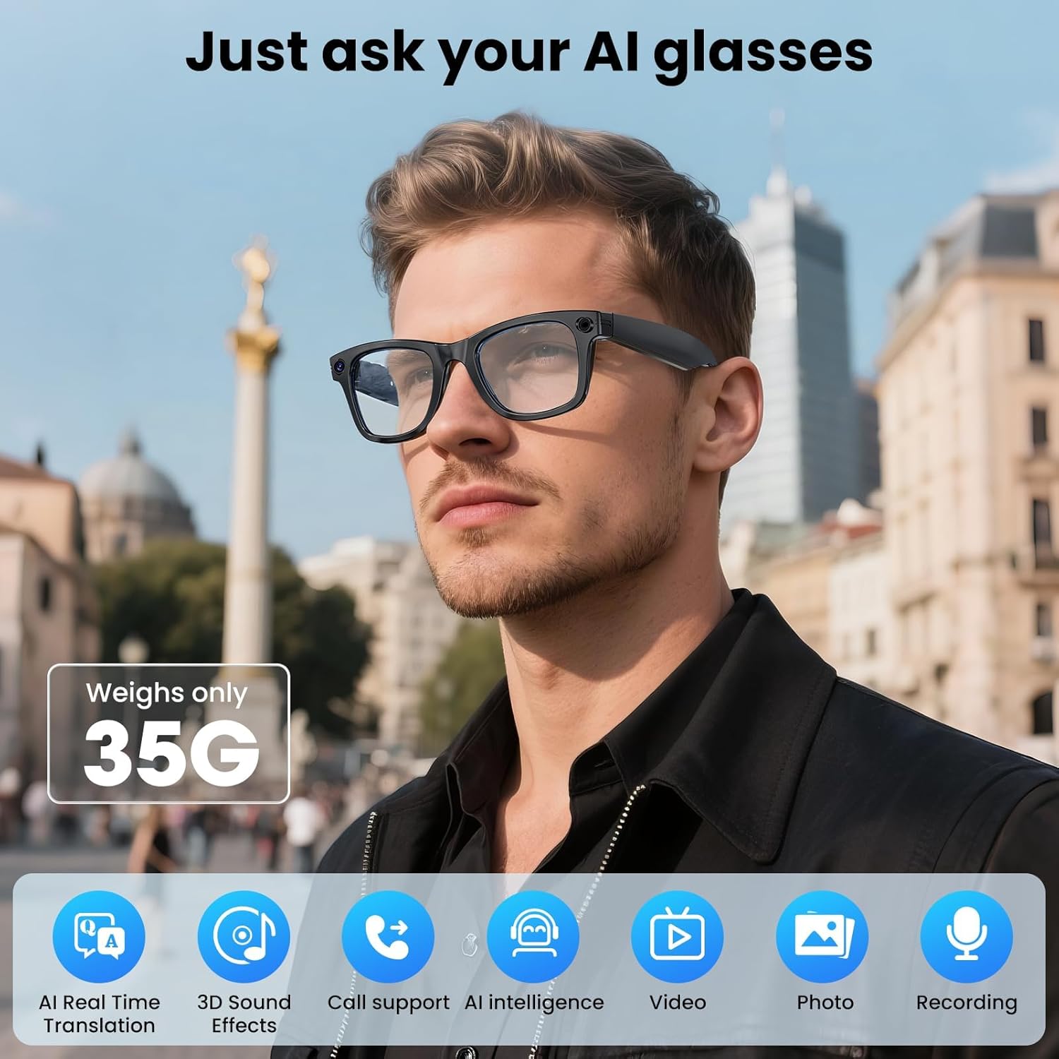 800W With Camera Smart Glasses - Photography With Ai recensie en prijs